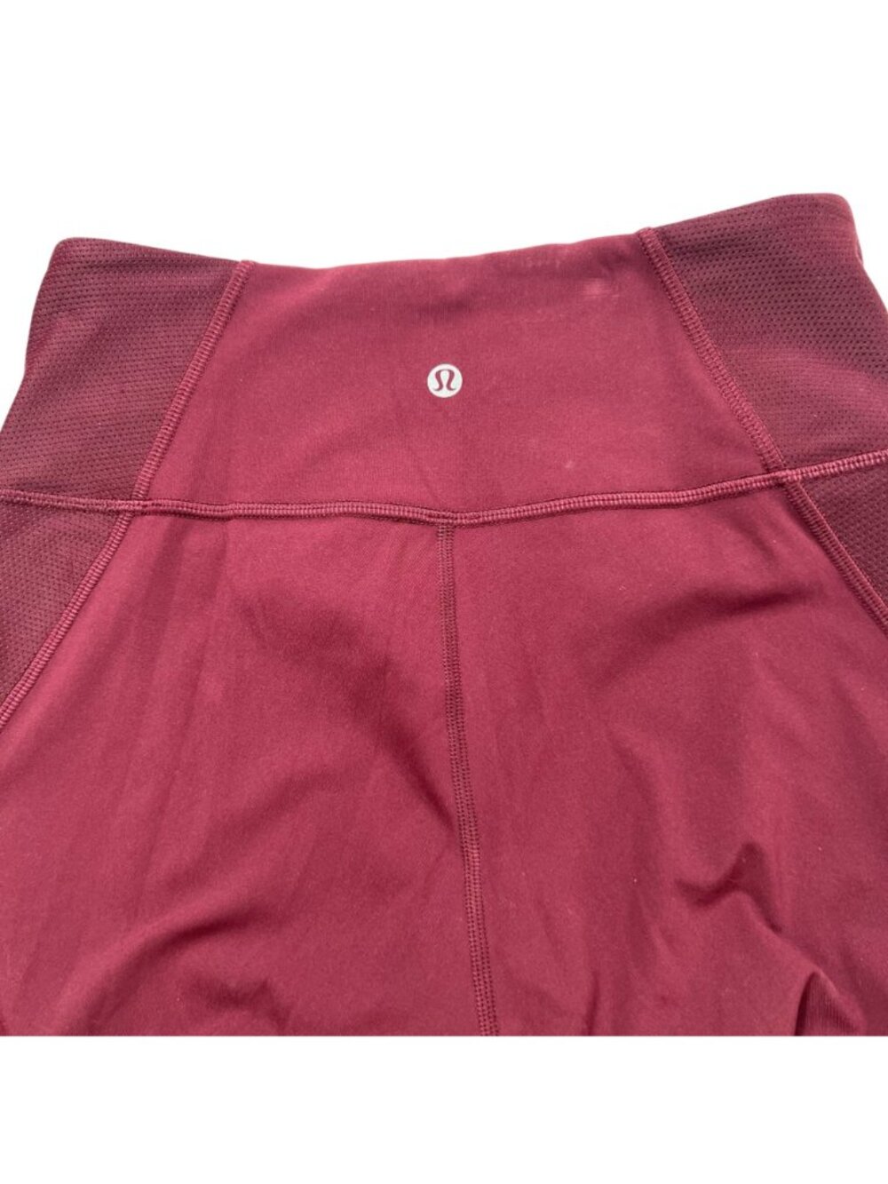 Lululemon Wunder Under High Rise Tight 28" Mesh Inset Tight Garnet Size 6 - Picture 5 of 6
